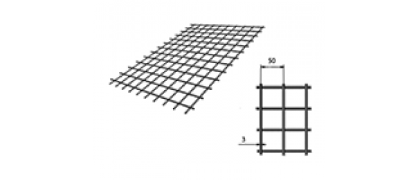 Сетка сварная (дорожная) 50х50х3мм 1х2м купить с доставкой в Домодедово